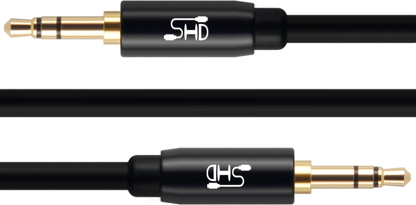 Aux Cable, 3.5Mm Audio Cable Aux for Car Auxiliary Audio Stereo Cable 3.5Mm Cord Premium Sound Dual Shielded with Gold Plated Connectors-3Feet