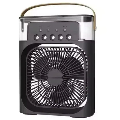 Portable Fan Air Conditioners USB Electric Fan Air Cooler LED Night Light Water Mist Fun 3 in 1 Air Humidifier for Home